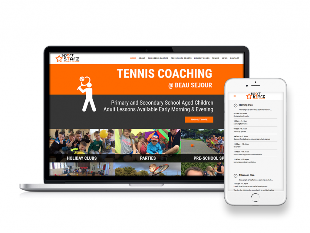 We rebuilt the SportStarz website to be responsive and modern.